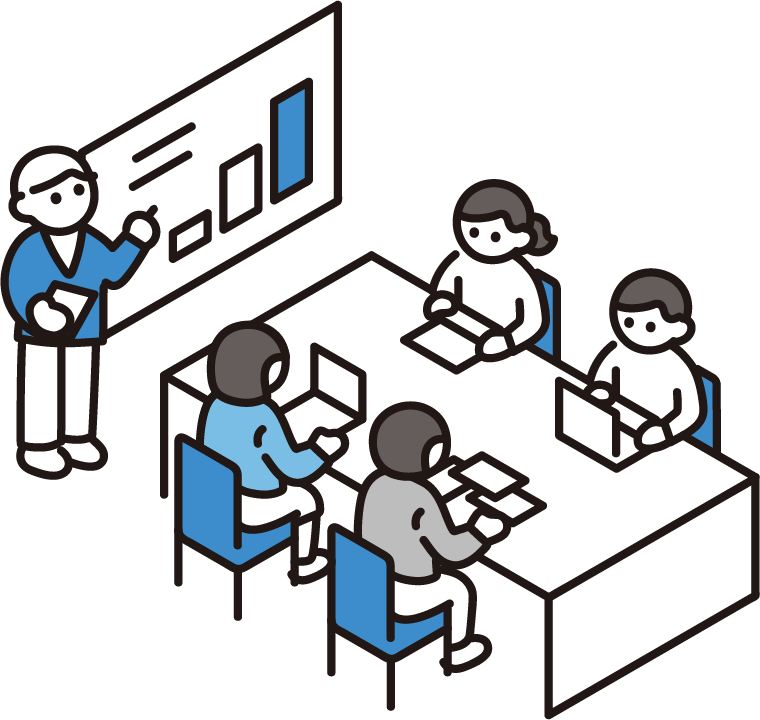 ソフトウェア開発の打ち合わせ風景